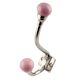 Solid Pink Ceramic Iron Hooks